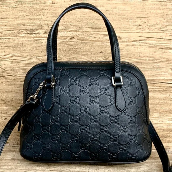 Gucci Small Dome Black leather Bag - Picture 2 of 10